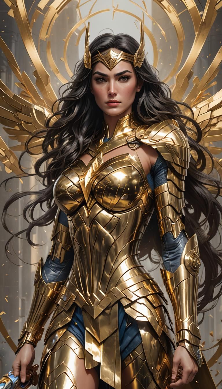 Wonder Woman in Golden Saint Seiya Armor