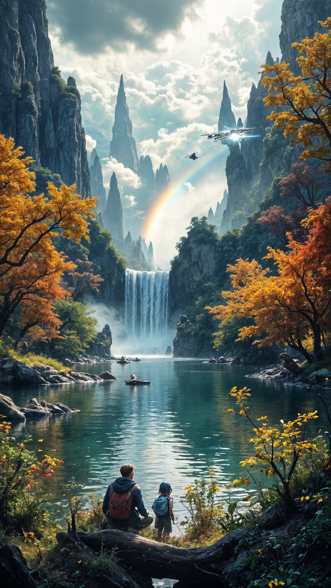 Breathtaking Autumnal National Park in a Reclaimed Future