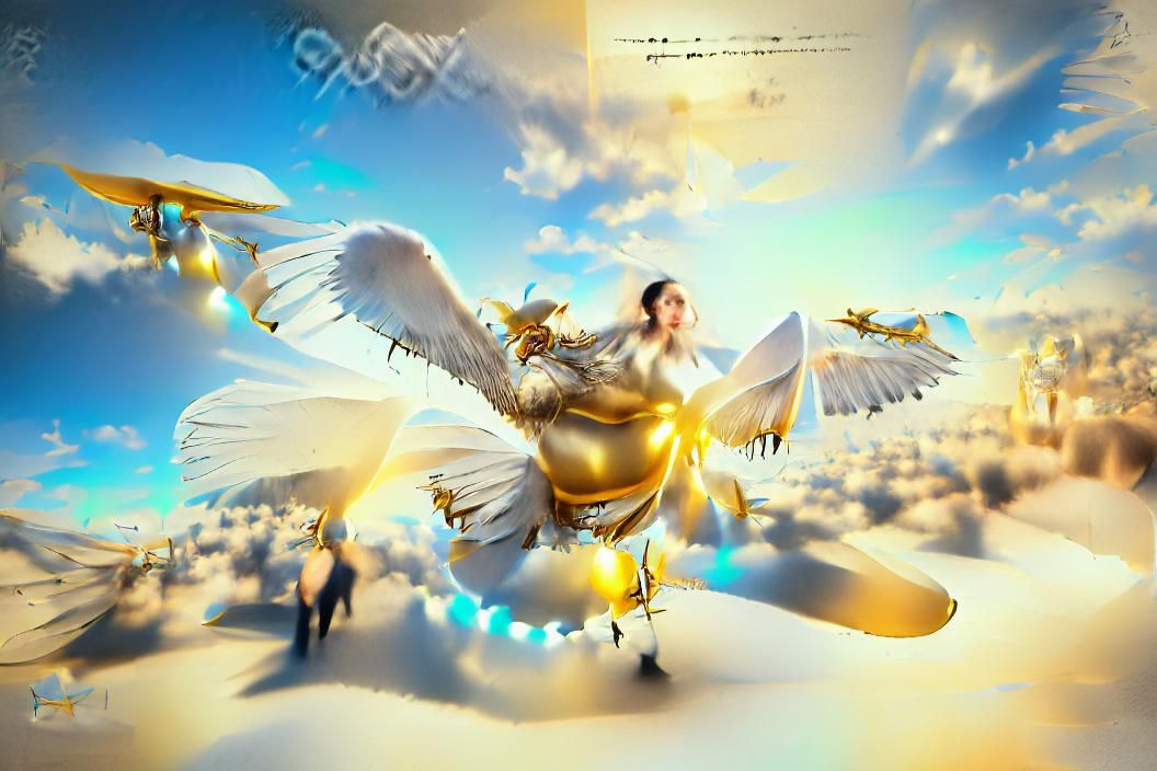 Angel in Flight: Fantasy Digital Illustration