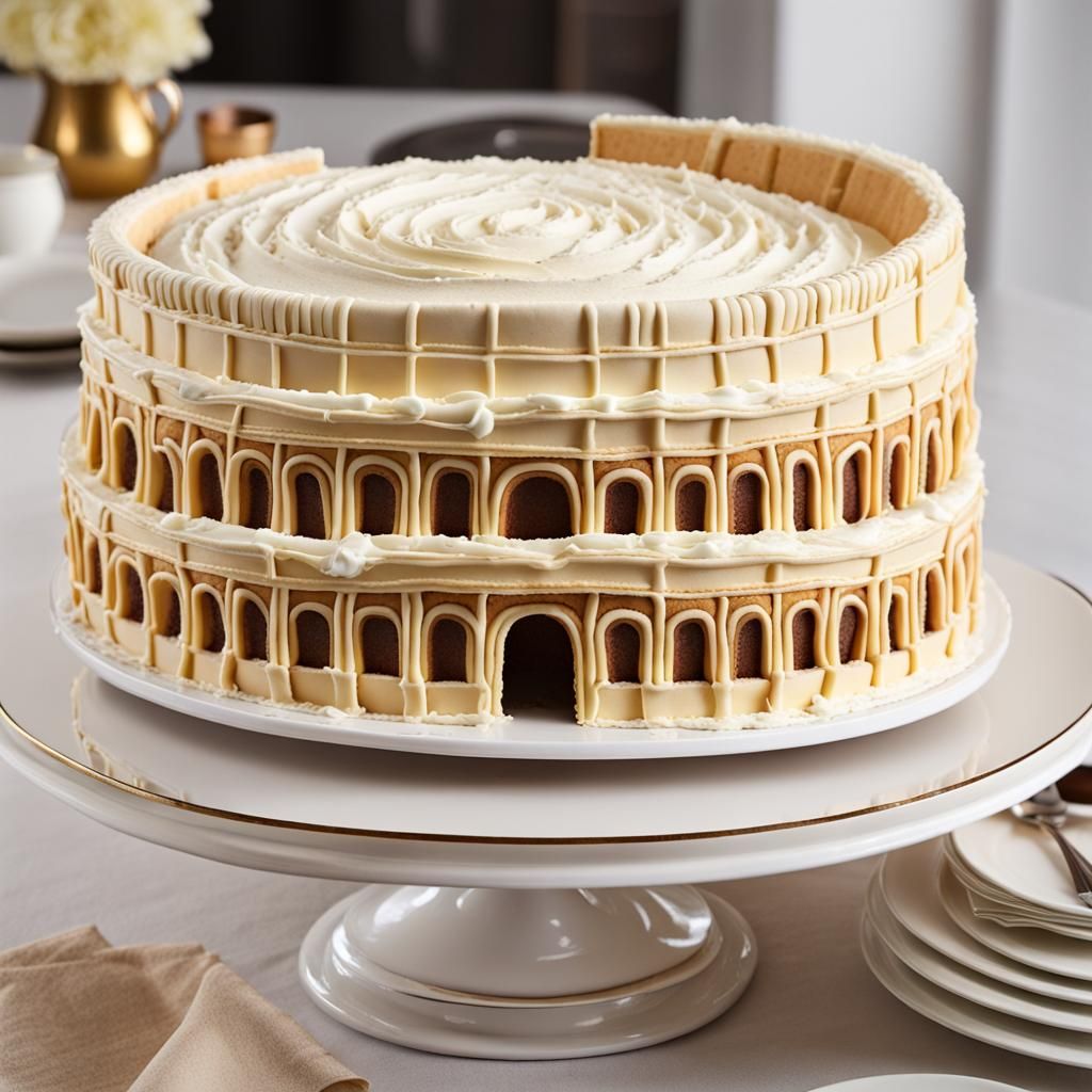 Colosseum Cream Cake: A Culinary Masterpiece