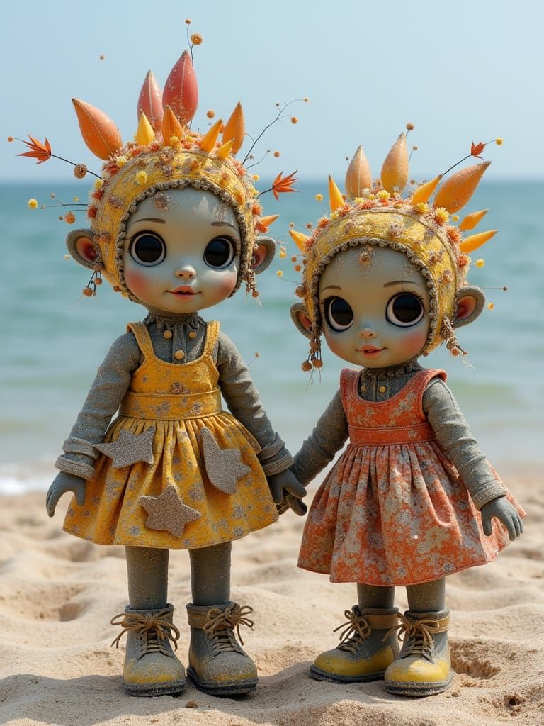 Garbage Patch Dolls Playing in Solar Blizzard Solar Dust