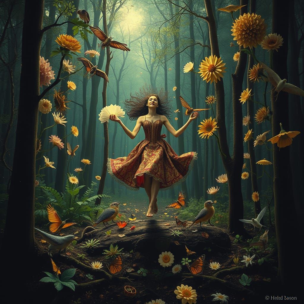 Celestial Dreamers in a Glass Forest