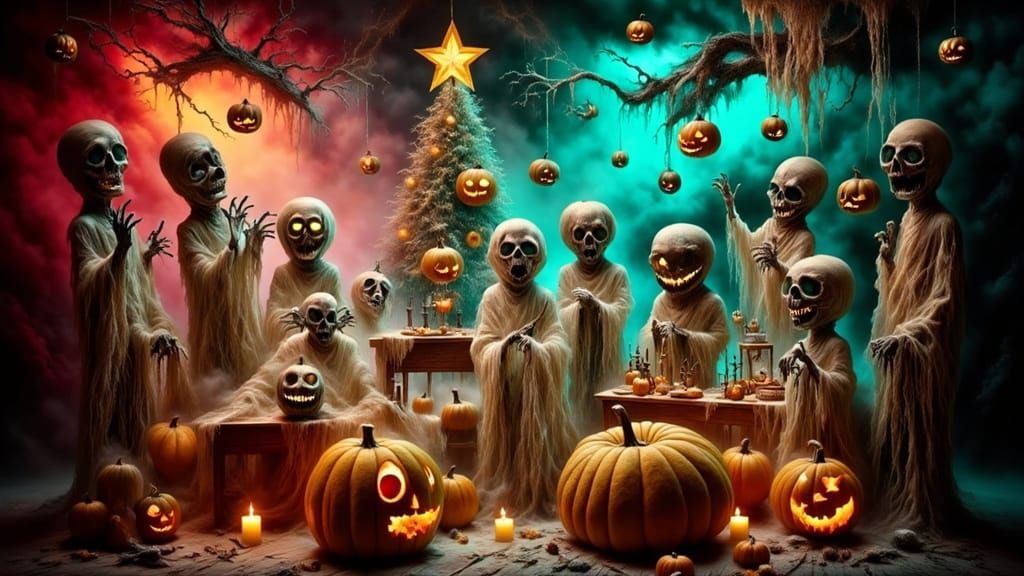 Undead Carolers Blend Halloween and Christmas Spirits