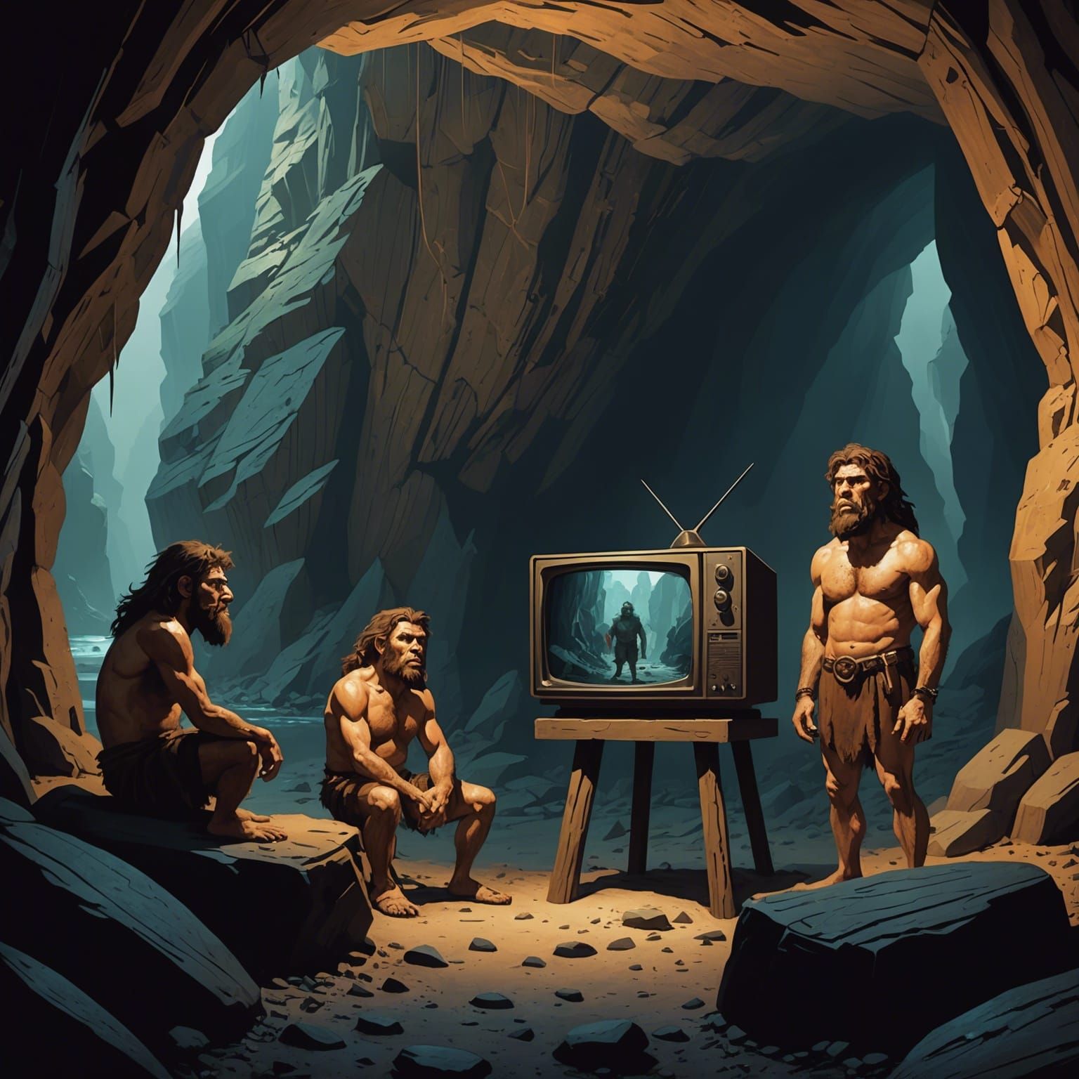 Cave man news