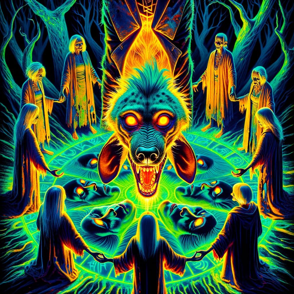 Surreal Sorcerer in Inverted Colors