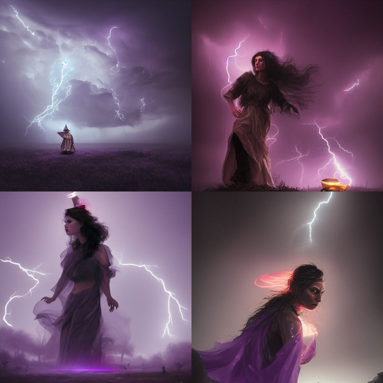 Sinister Gypsy Mole Fortune Teller in Storm