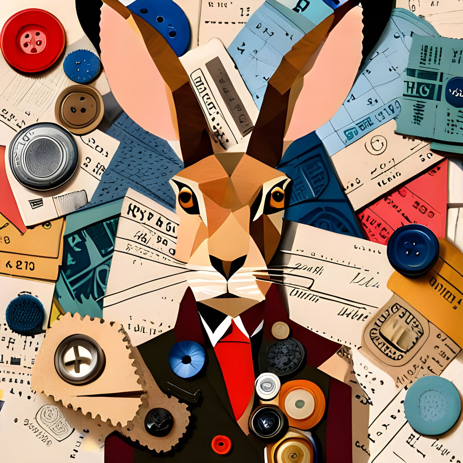 The Collage Hare  🐰