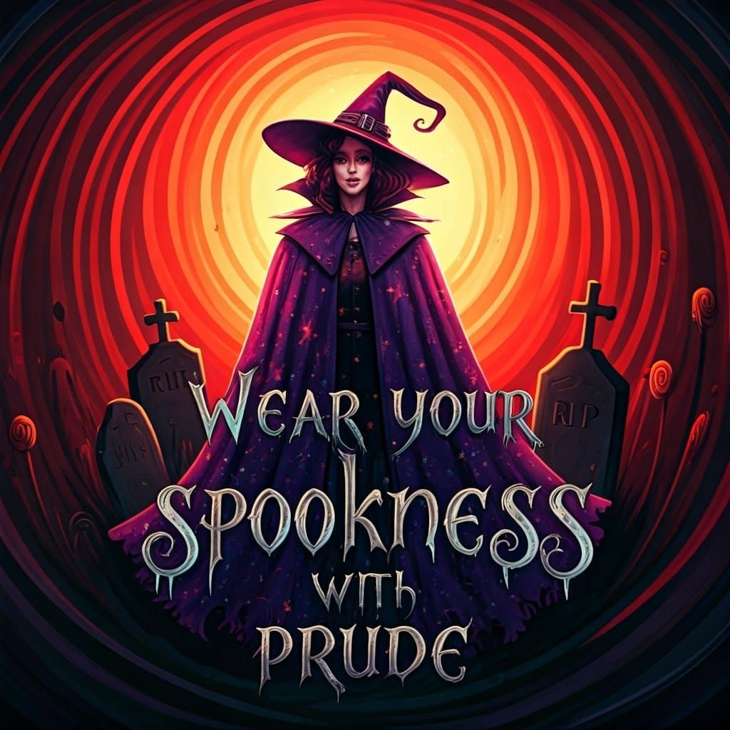 Halloween Character in Spooky Gouache Wonderland