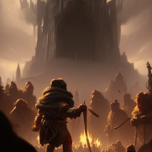 Dwarf-Wars: Dark Fantasy Concept Art in 8K