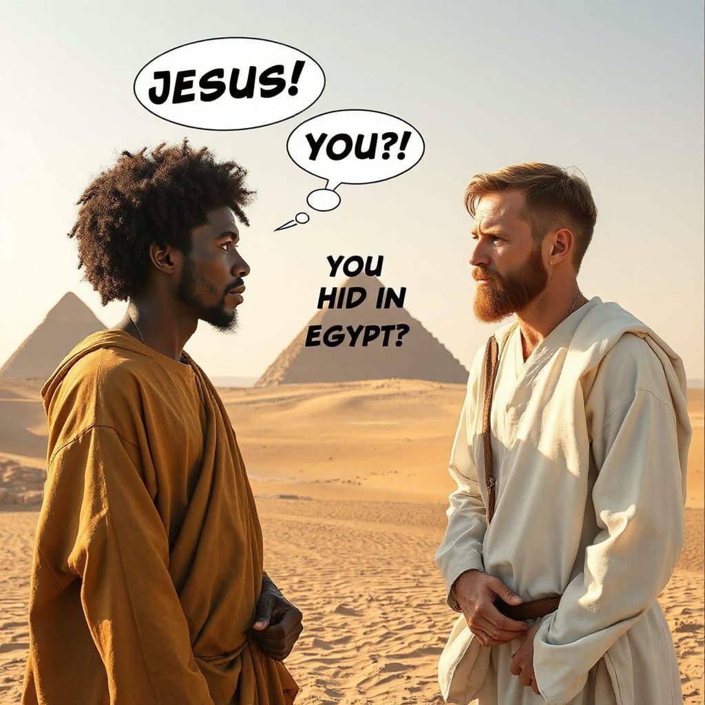 Two Jesuses Share a Surprising Moment in the Egyptian Desert