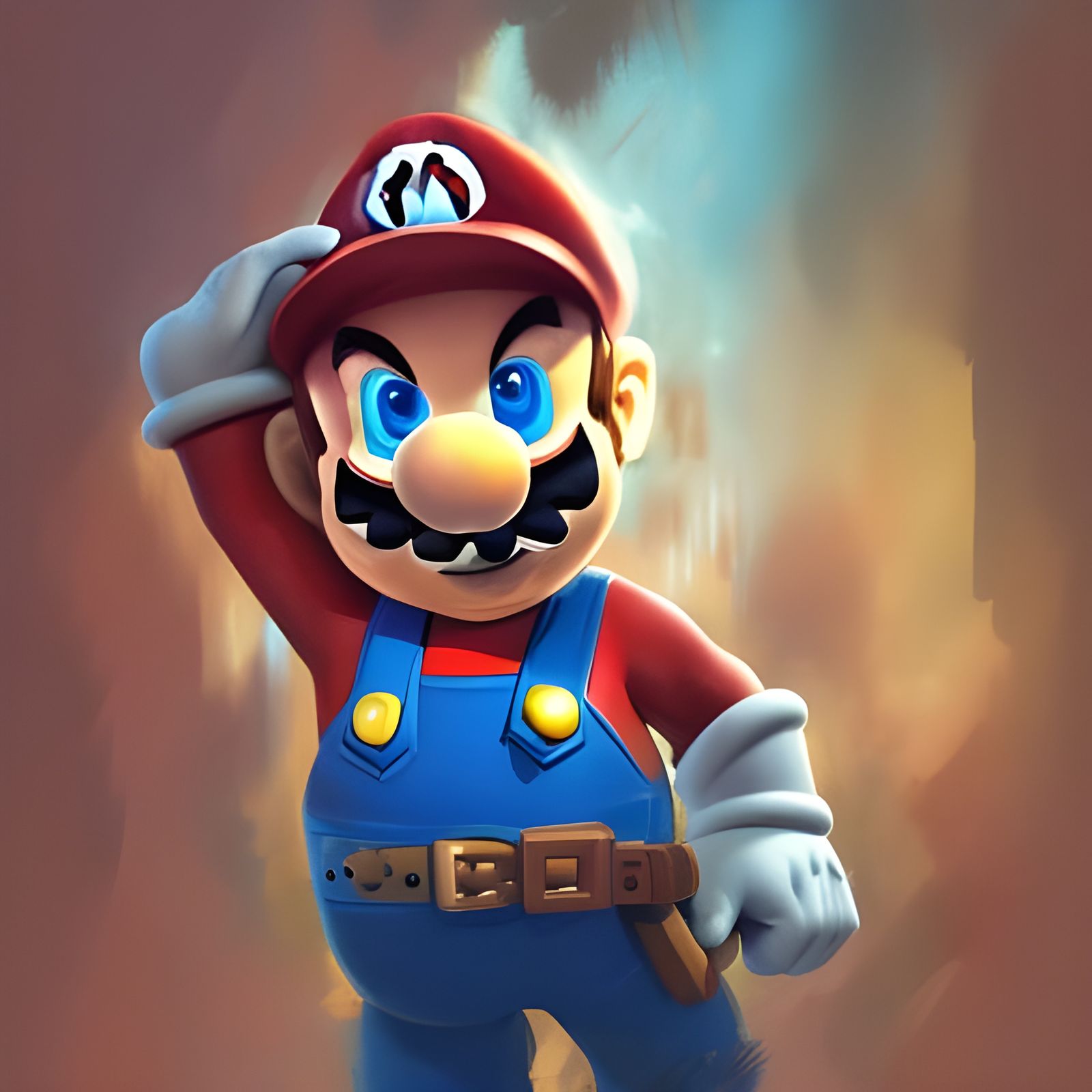 Hyperdetailed Portrait of Super Mario in Unreal Engine 5