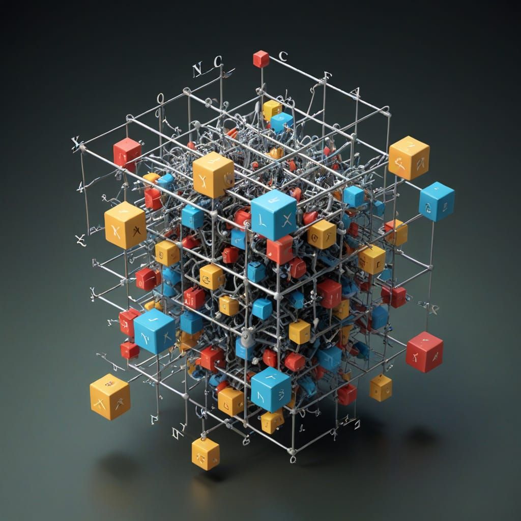 Photorealistic Digital Art of Abstract Mathematical Equation...