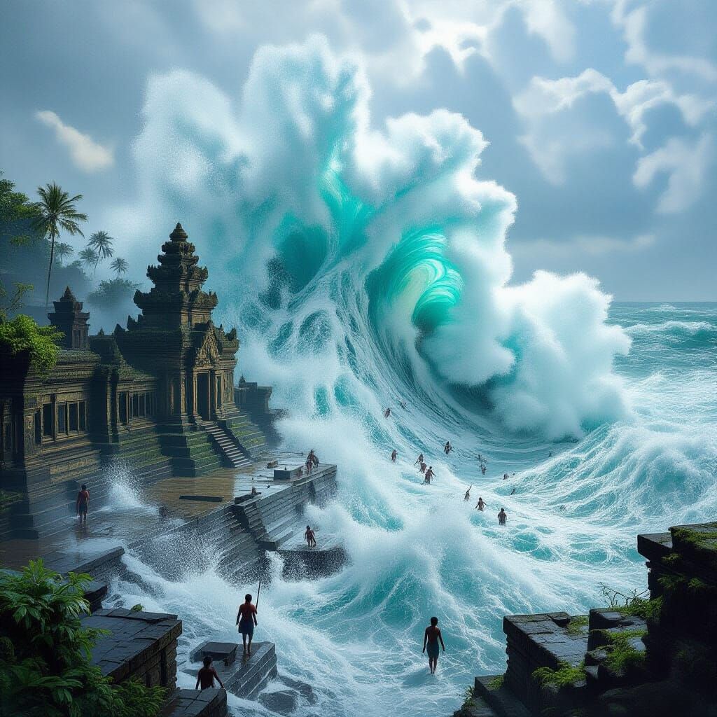 Vicious Tsunami Devastates Ancient City