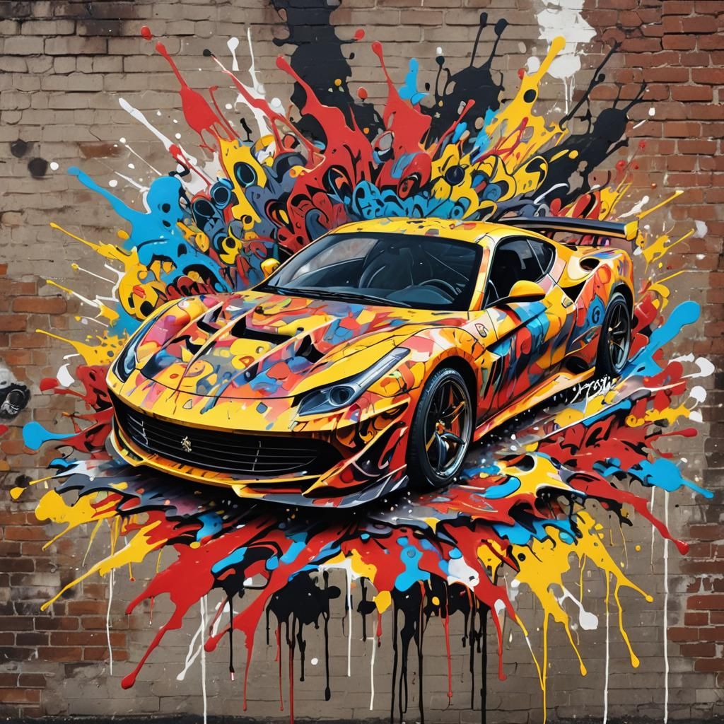 Naruto Ferrari in Graffiti Splash Art Style