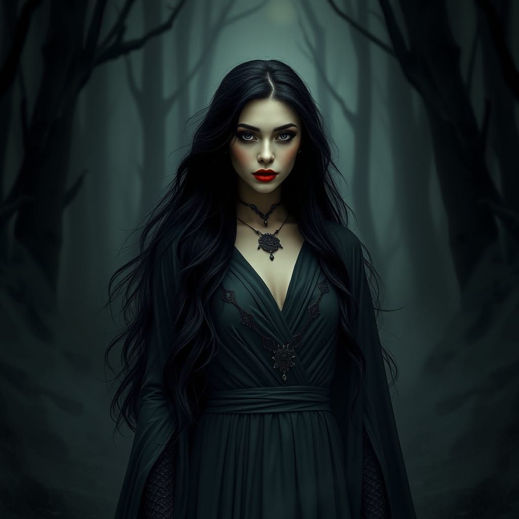 Dark Goddess of the Mystic Forest