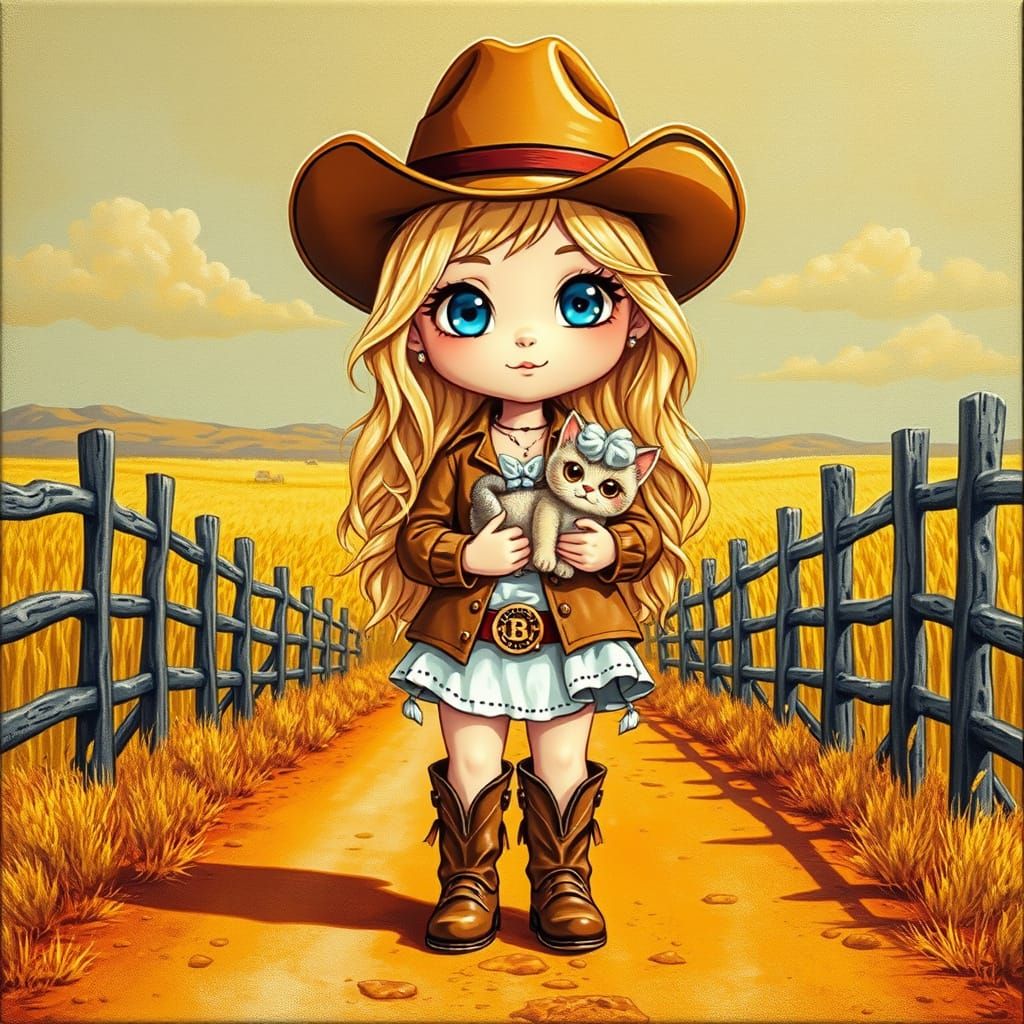 Chibi-style country girl
