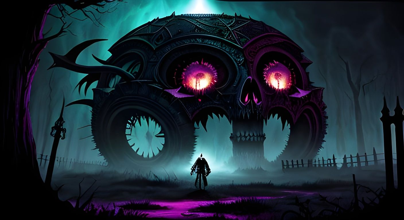 Terrifying Soul Eater in Gothic Horror Style