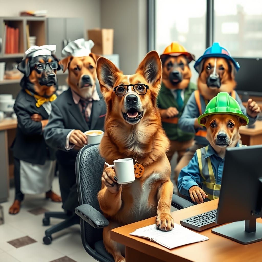 Clever Dogs in Professional Roles