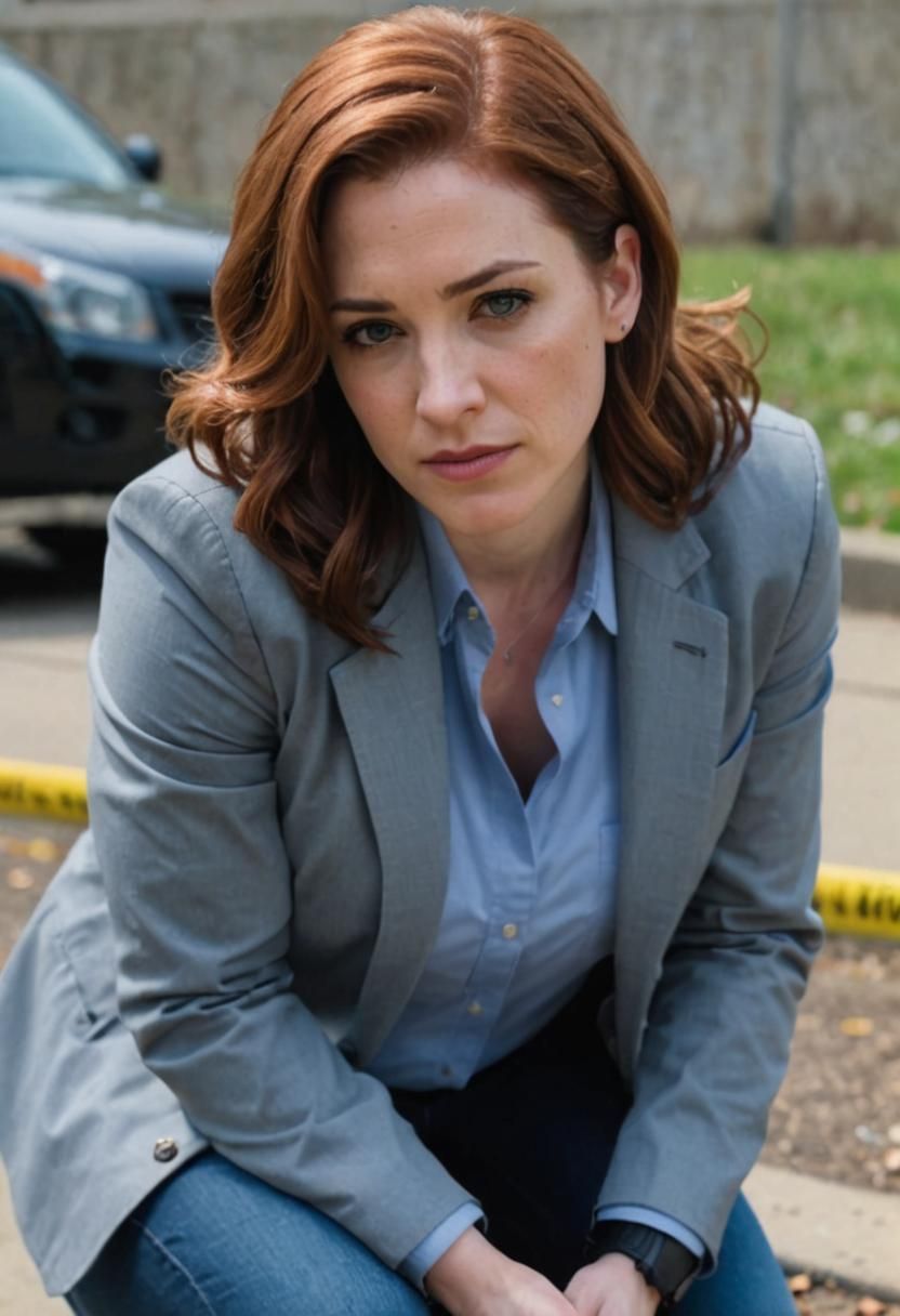 Detective Anne Holowitz at Crime Scene