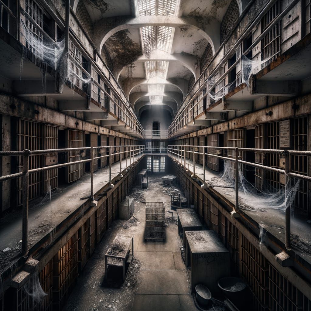 Eerie Abandoned Prison Cells of Alcatraz