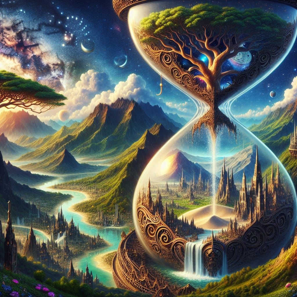 Hourglass World: A Realm of Time and Fantasy