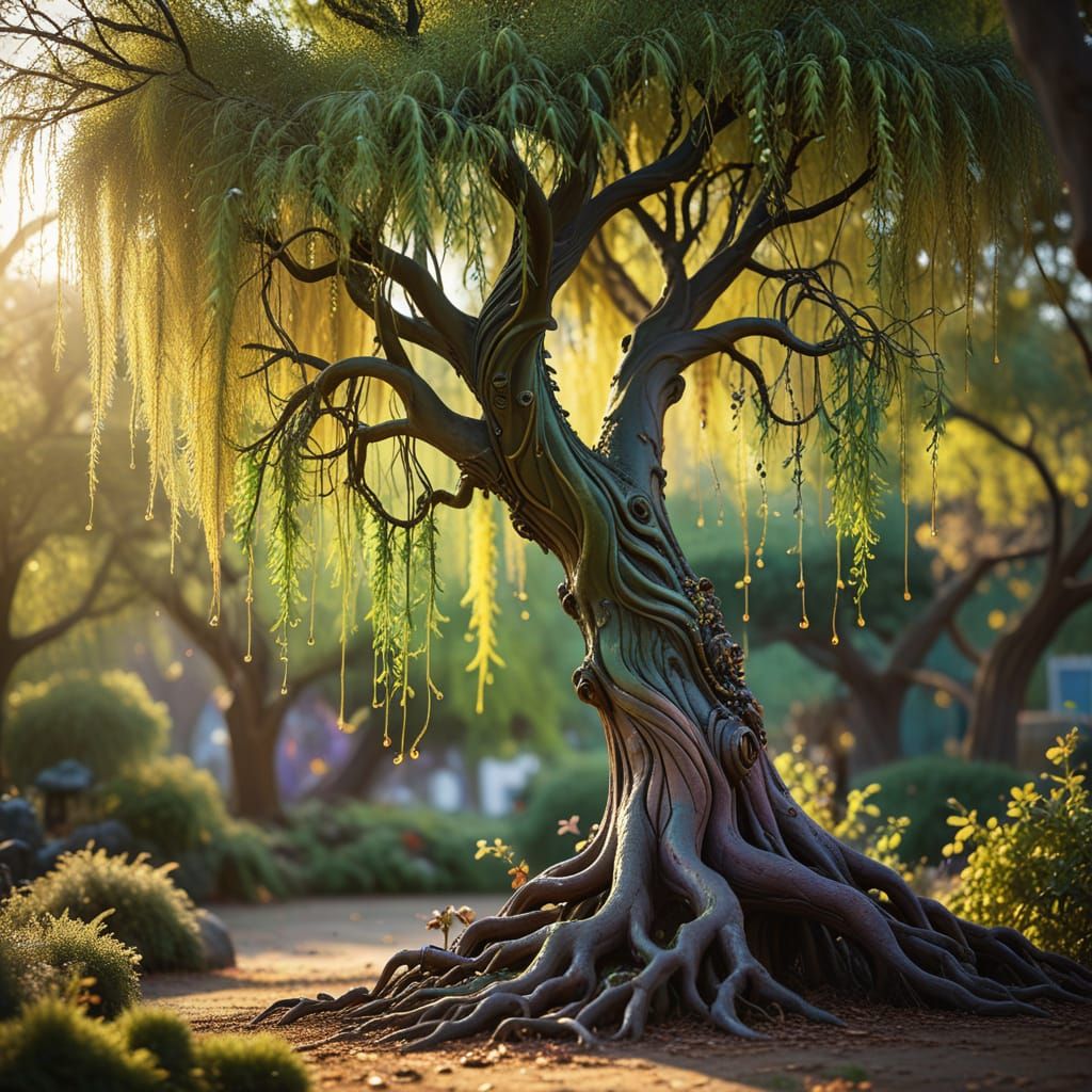 Ethereal Whimsical Alien Willow