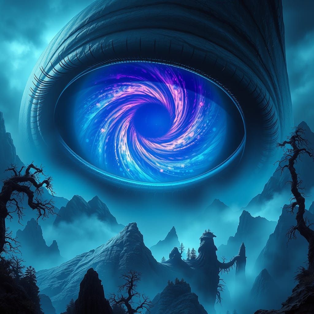 Mysterious Colossal Eyeball Illuminates Twisted Mystical Rea...