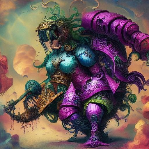 Anthropomorphic Monkey in Surrealist Dreamscape