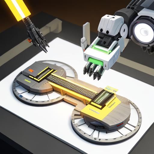 Hyperrealistic Japanese Industrial Scene with Robotic Elemen...