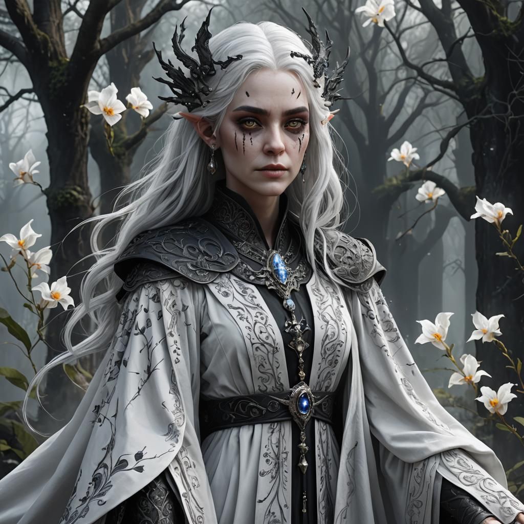 Changeling Sorcerer in Detailed Matte Painting