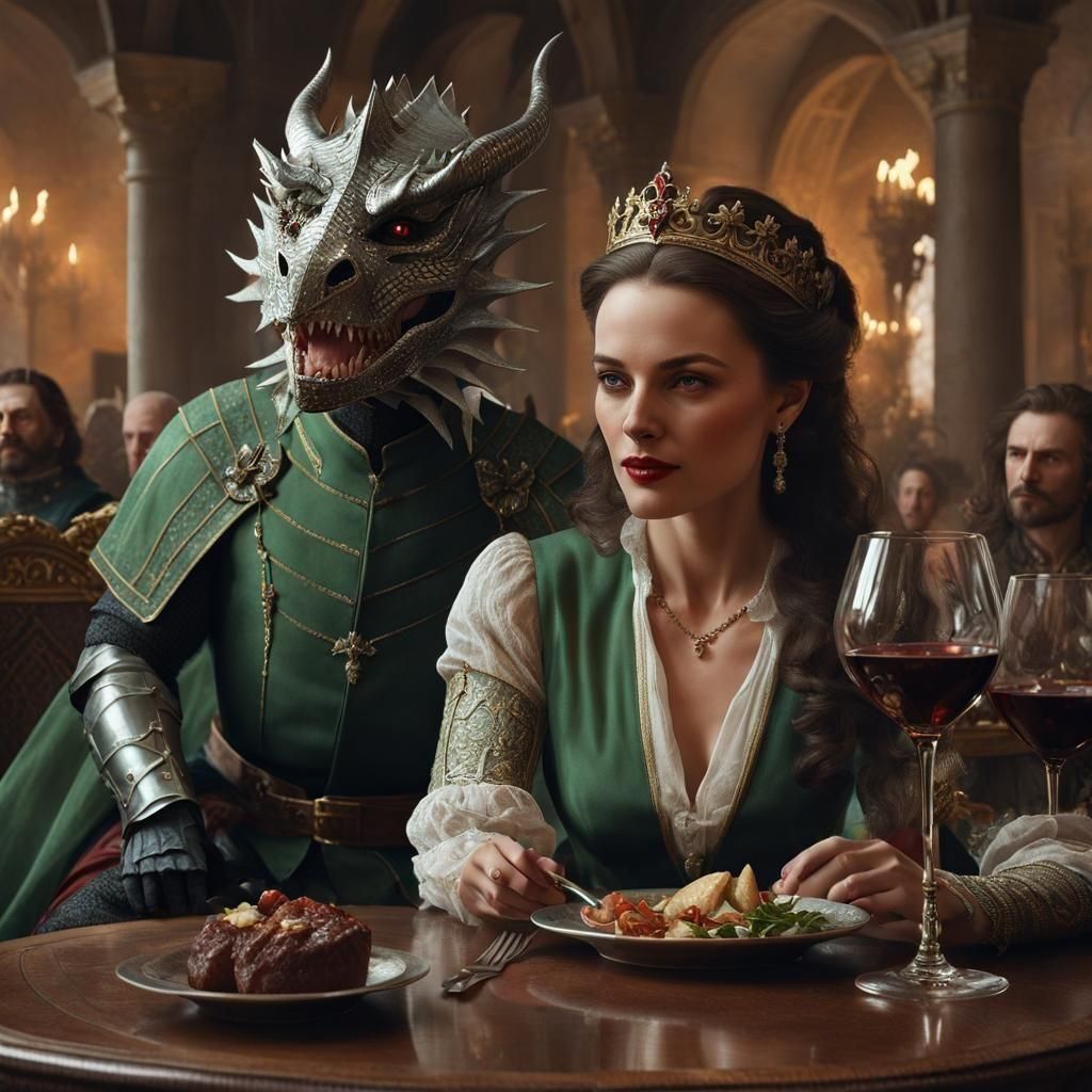 Banquet at the Dragon Queen and King’s Palace
