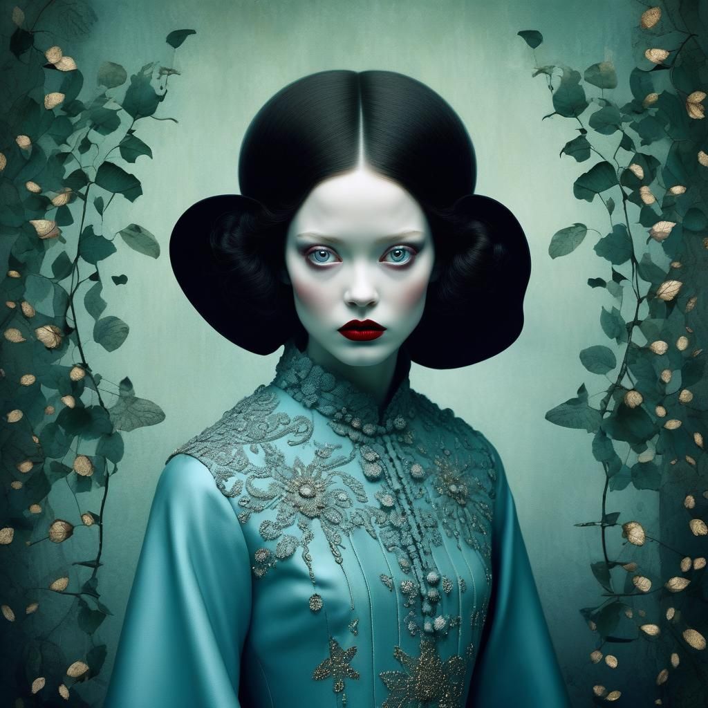 Surreal Shadow Portrait in Fairytale Chic Style