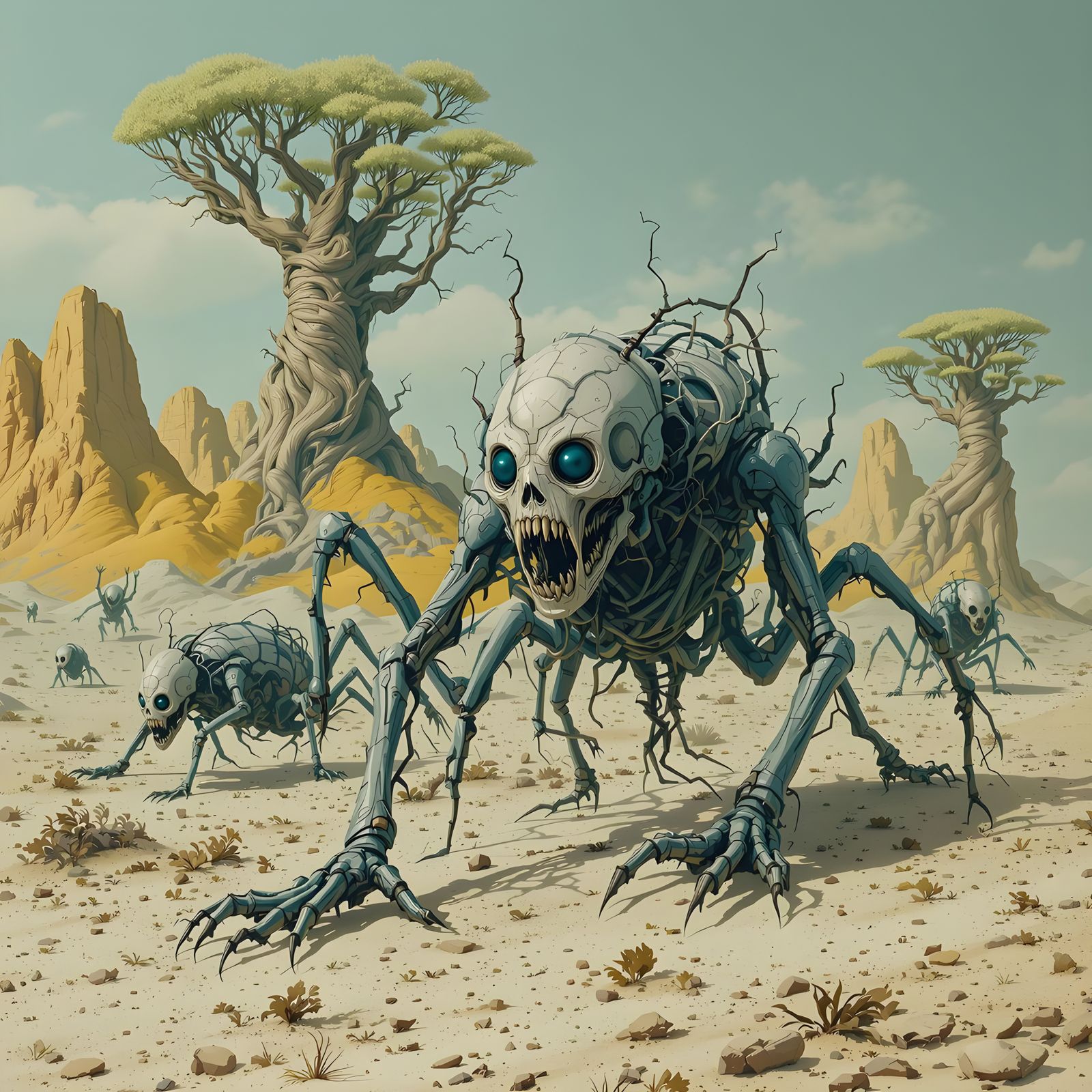 Skeletal Humanoids in Cosmic Biomechanical Landscape