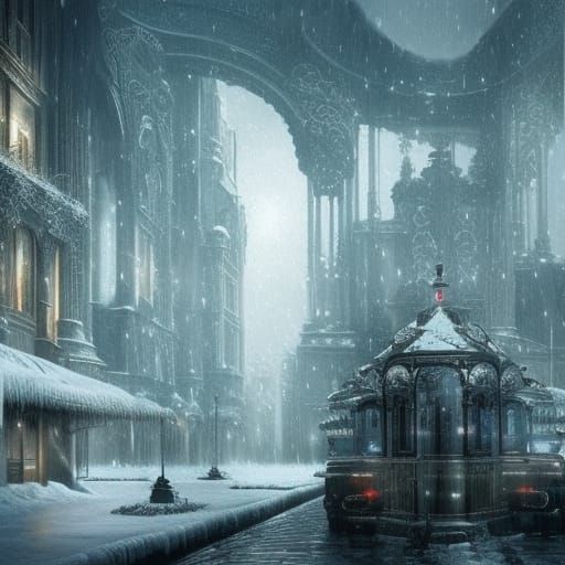 Epic Cold: A Dramatic Digital Matte Painting