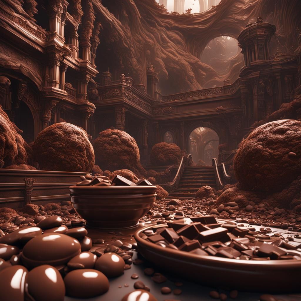 Fantastical Chocolate Still Life in Deep Color