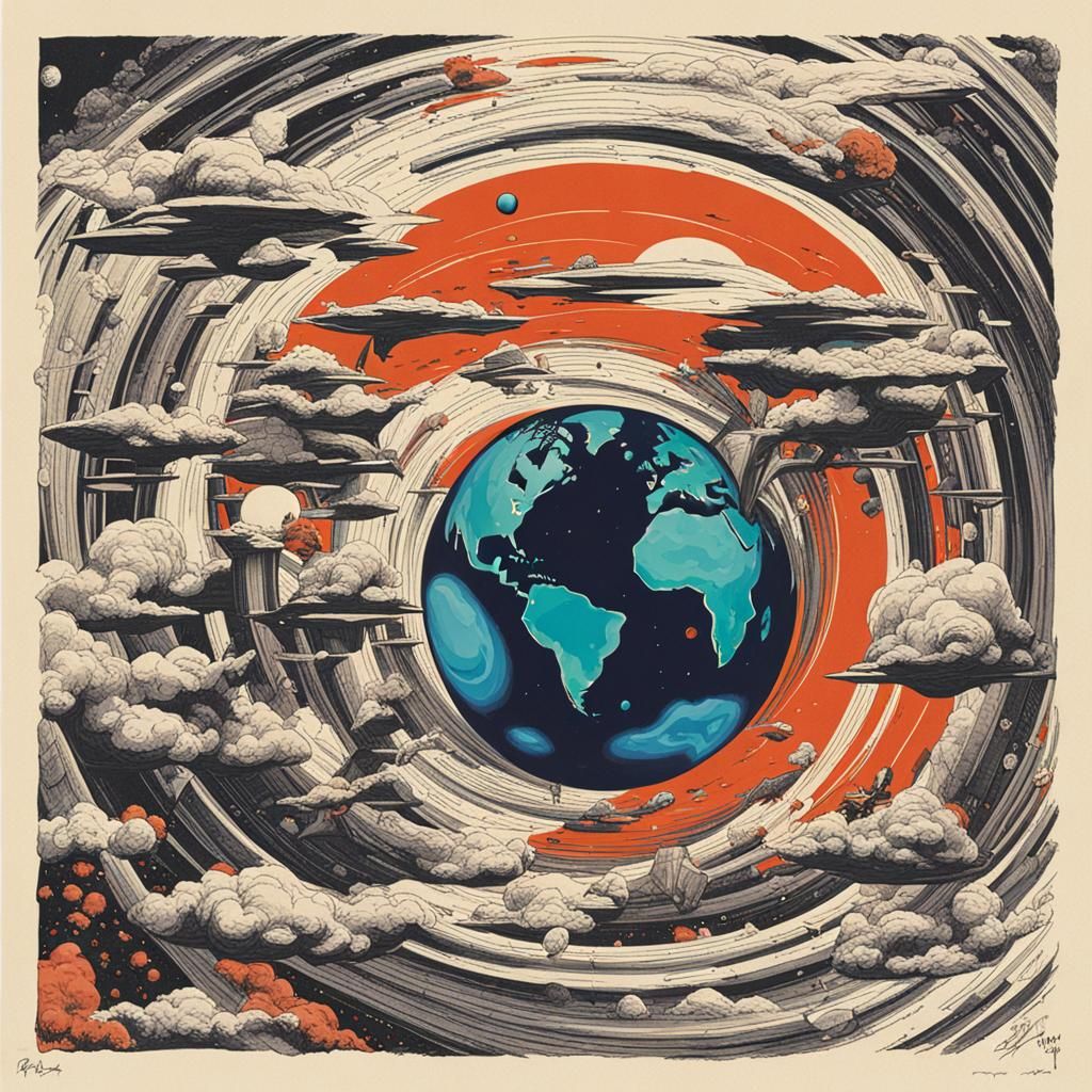 Dramatic Planetfall in Cosmic Disintegration