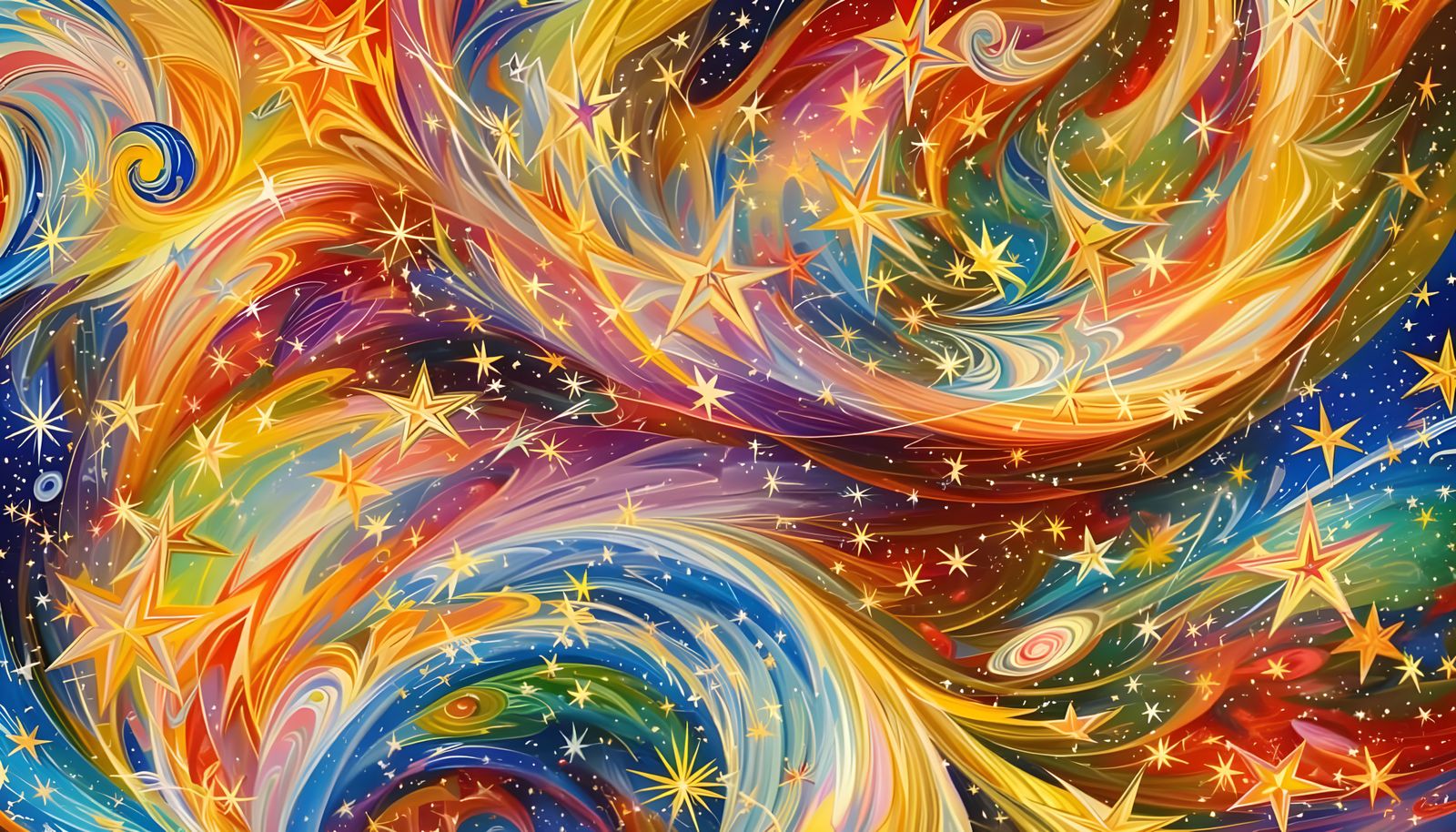 Dreamlike Cosmic Vortex of Interconnected Stars