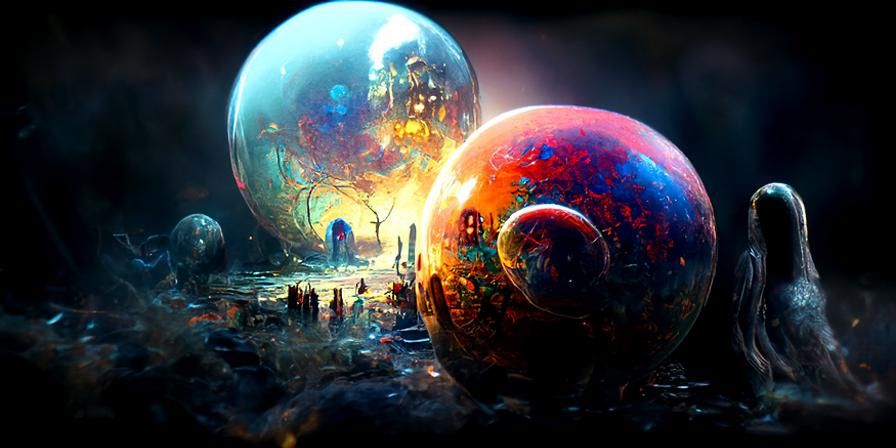 Two Worlds Collide in Hyperrealistic Digital Art