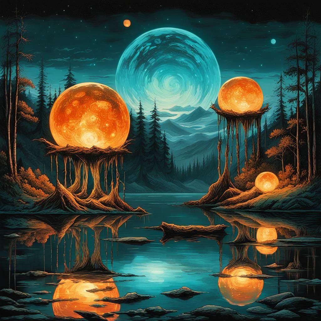 BIOLUMINESCENT GLOWING ORBS