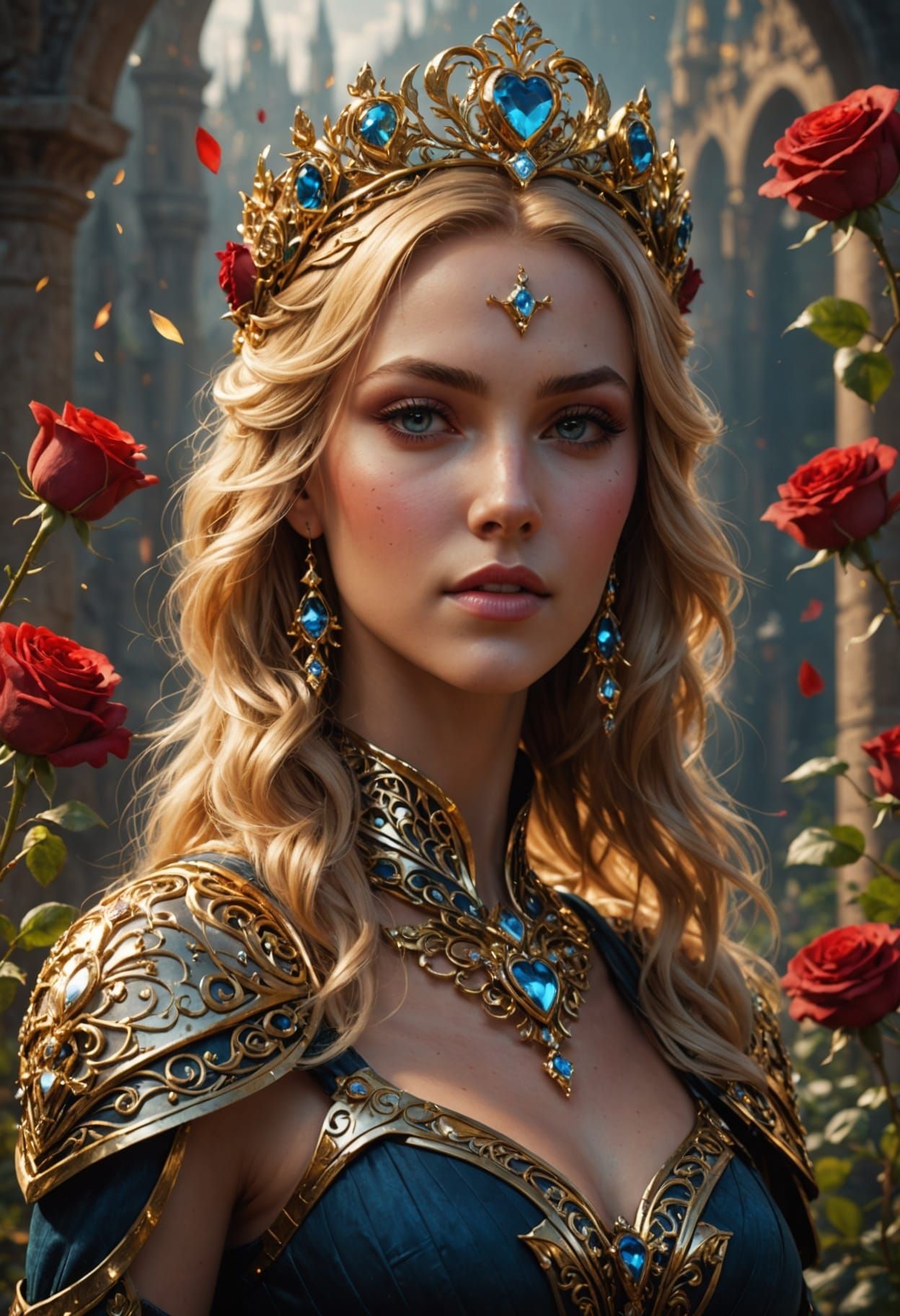 Epic Heartcore Goddess in Golden Splendor