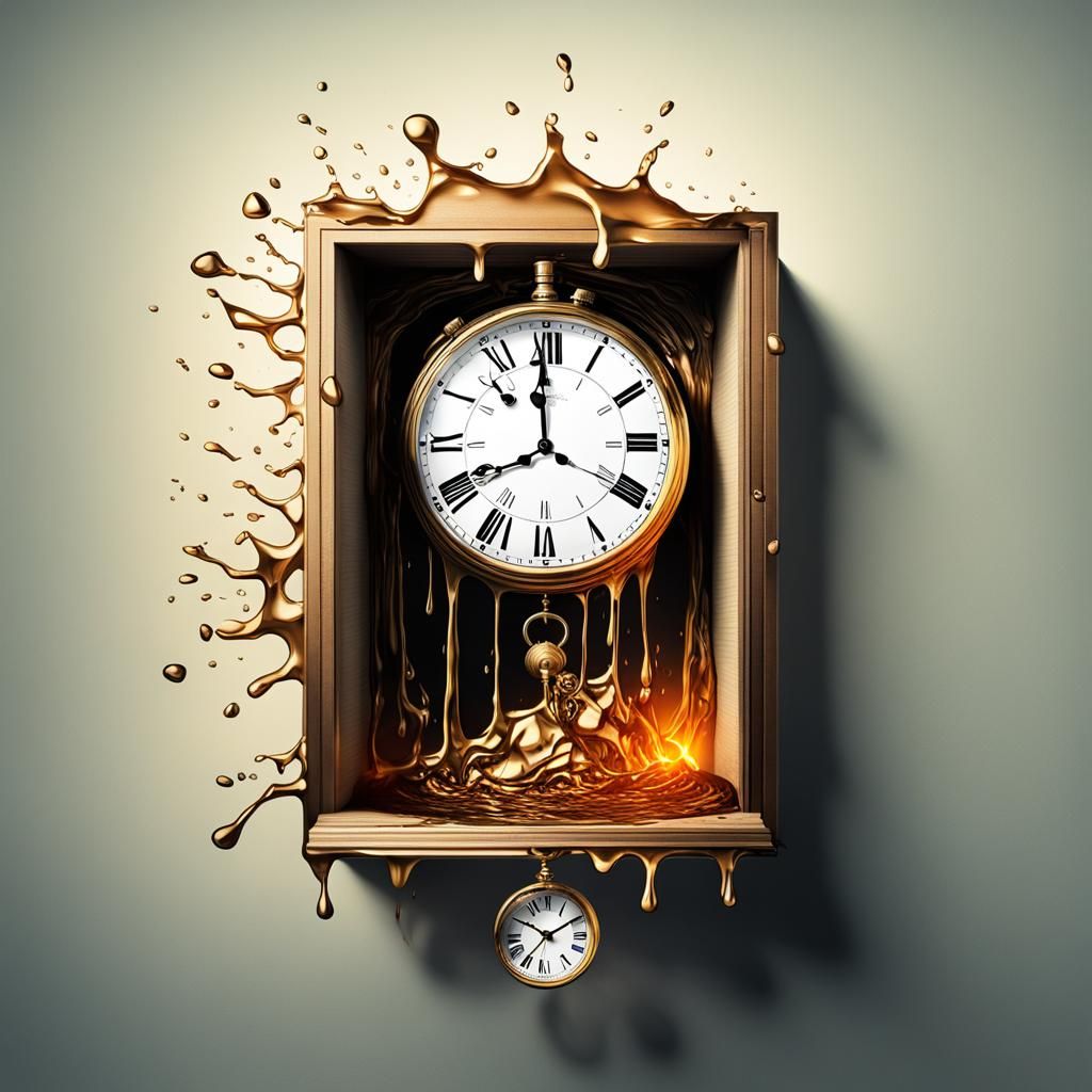 Surreal Melting Clocks Illustrate Extreme Heat