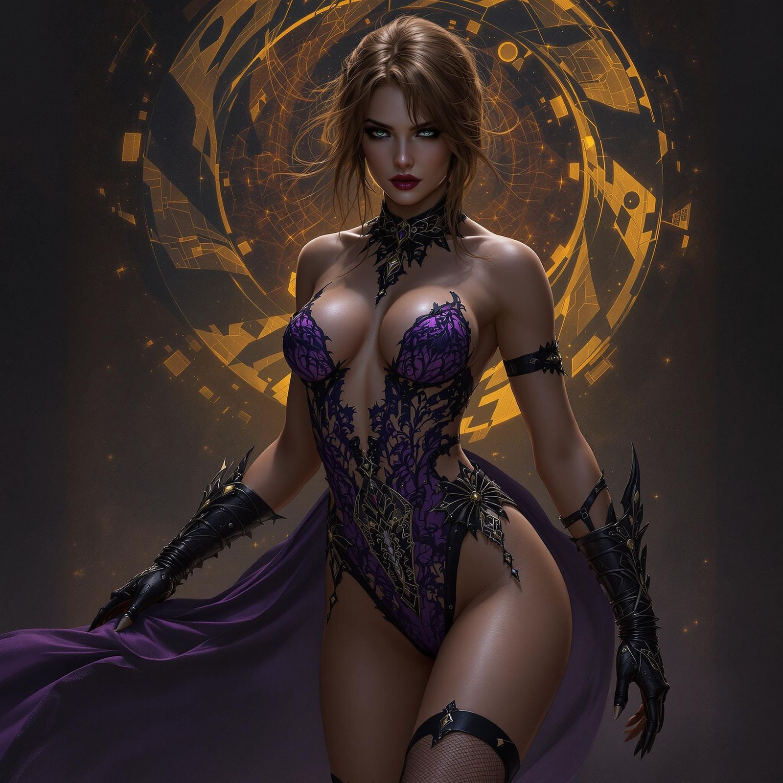 Maxine Caulfield in Dark Fantasy Art Nouveau Style