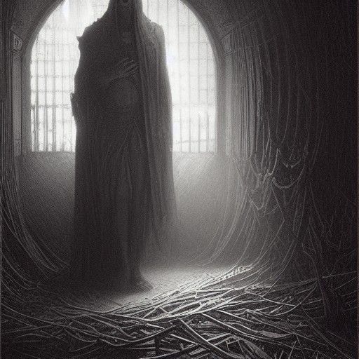 Horror Departure in the Style of Gustave Doré