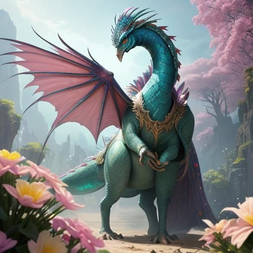 Silver-Skinned Woman with Feathers: Fantasy Concept Art