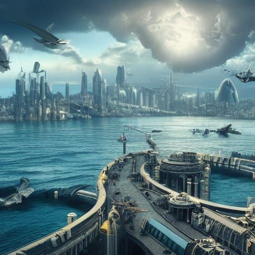 Futuristic Ocean City of Tomorrow