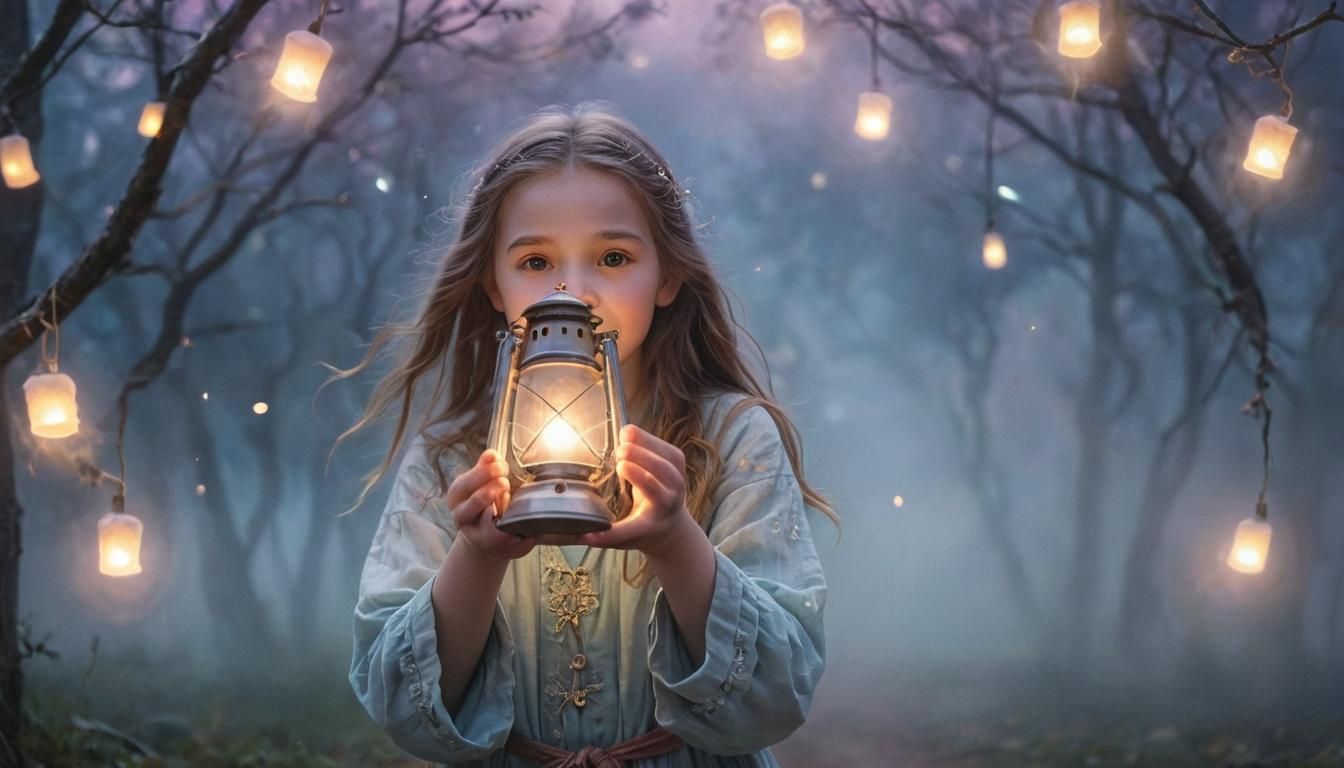 Magical Apprentice Releases Lantern Fog at Mystical Festival