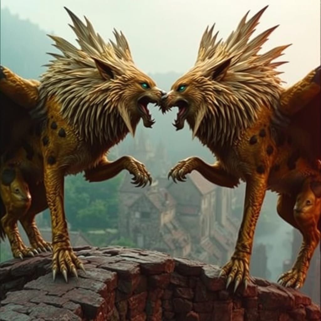 Gilded Wolves Confront on Medieval Village Precipice