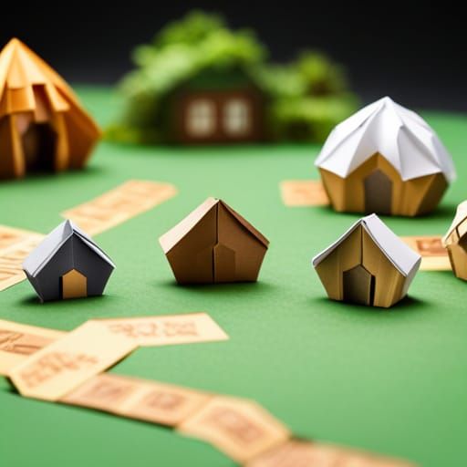 Origami Hobbit Town in Hyperdetailed Papercraft