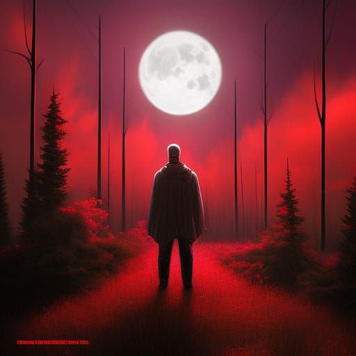 Eerie Horror Themed Digital Illustration
