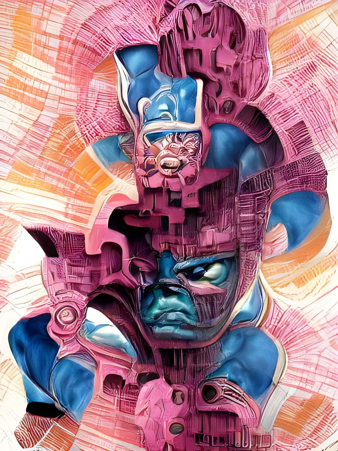 Galactus Comic Book Art Style Illustration